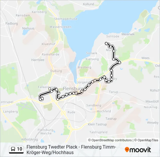 10 Bus Line Map