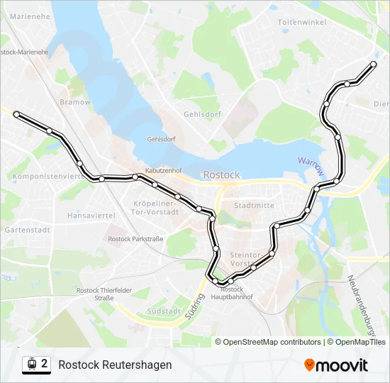 2 Light Rail Line Map