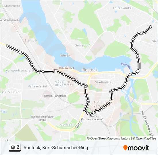 2 Light Rail Line Map