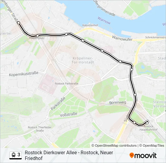 3 Light Rail Line Map