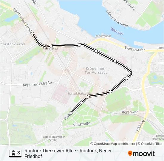 3 Light Rail Line Map