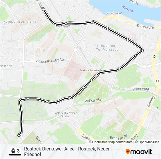 3 Light Rail Line Map