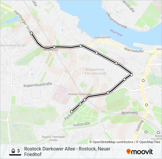 3 Light Rail Line Map