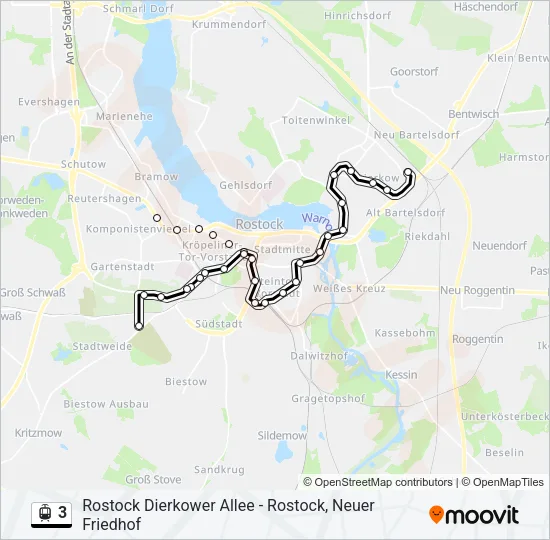 3 Light Rail Line Map