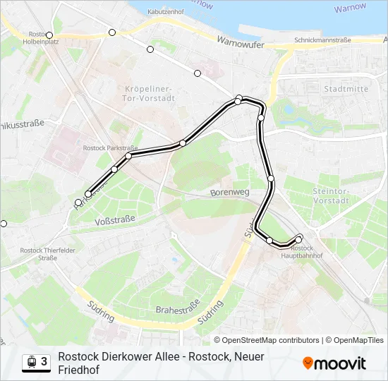3 Light Rail Line Map