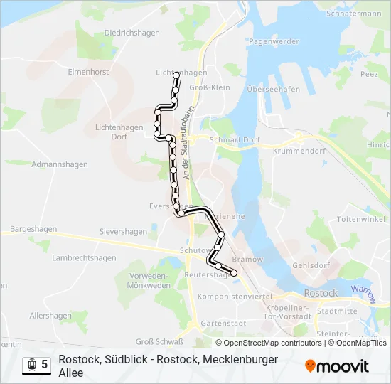 5 Light Rail Line Map