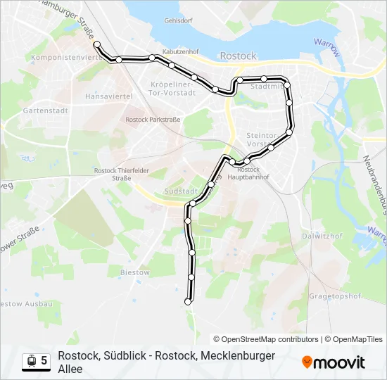 5 Light Rail Line Map