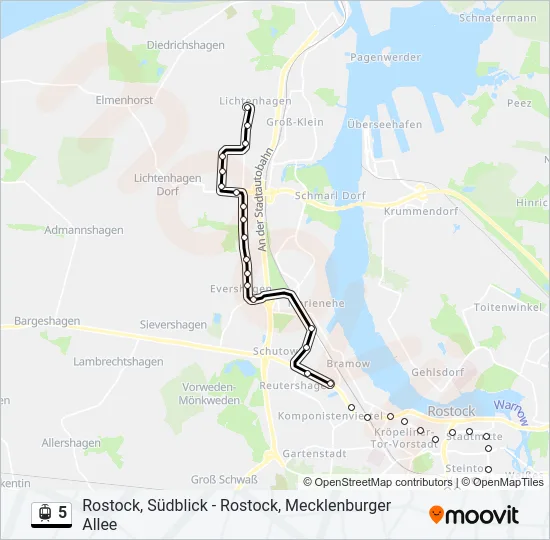5 Light Rail Line Map