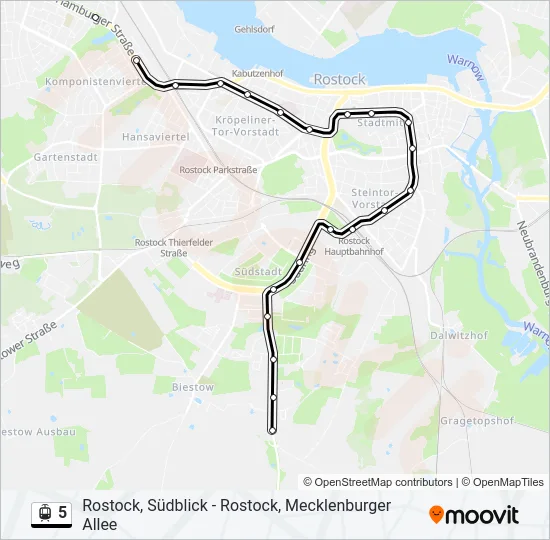 5 Light Rail Line Map