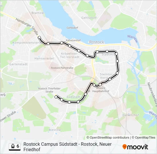 6 Light Rail Line Map