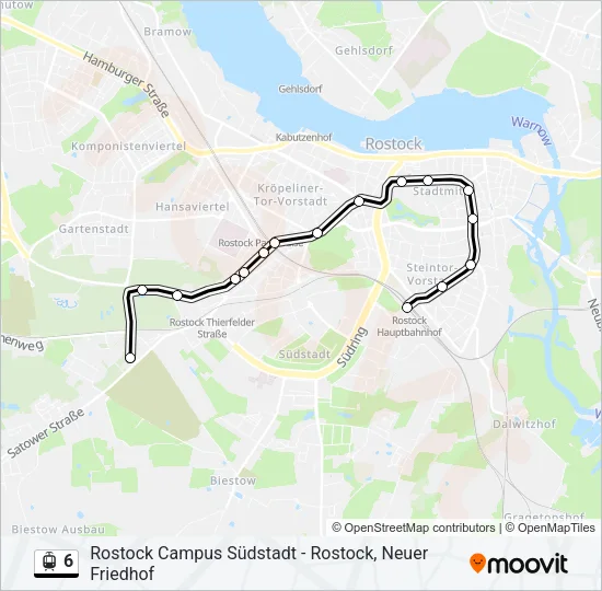 6 Light Rail Line Map