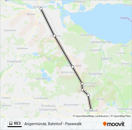 RE3 Bus Line Map