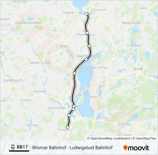 RB17 Train Line Map