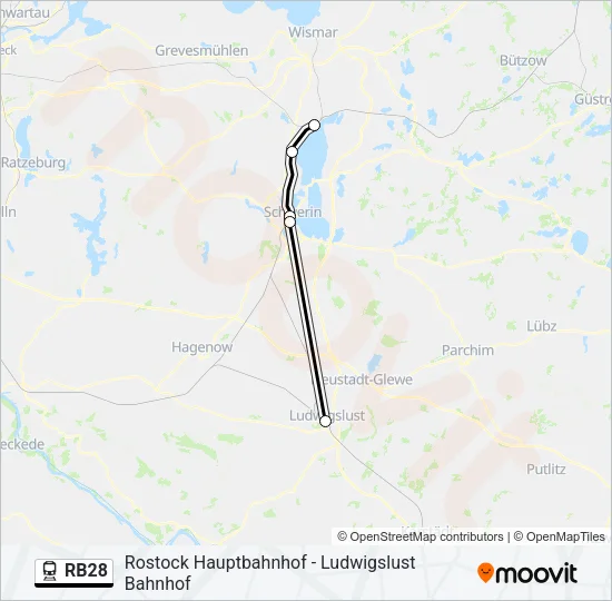 RB28 Train Line Map