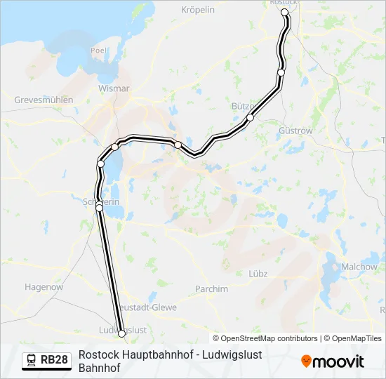 RB28 Train Line Map
