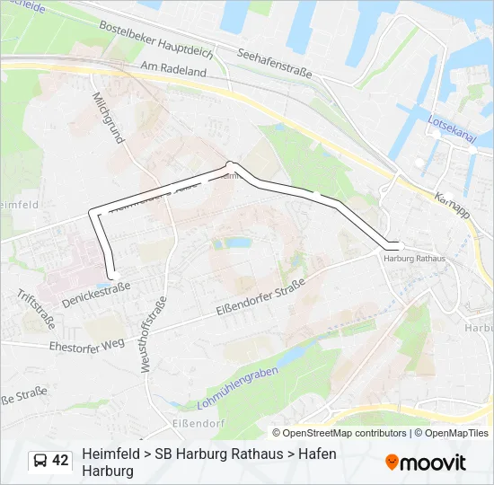 42 Bus Line Map