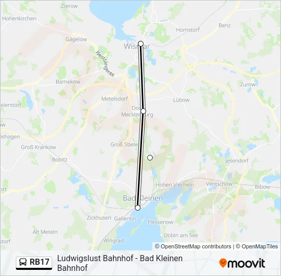 RB17 Bus Line Map