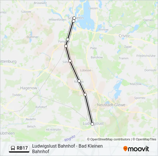 RB17 Bus Line Map