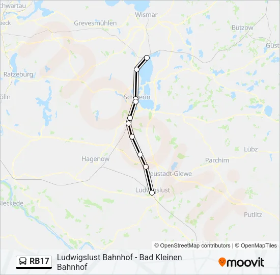 RB17 Bus Line Map