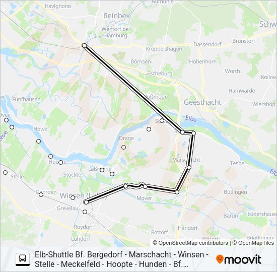 ELB-SHUTTLE Bus Line Map