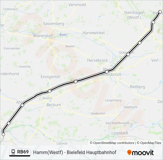 RB69 Train Line Map