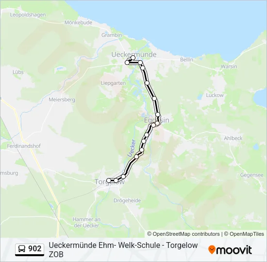 902 Bus Line Map