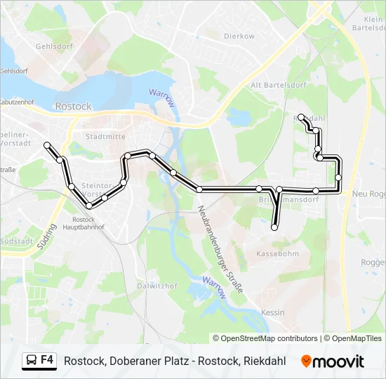 F4 Bus Line Map