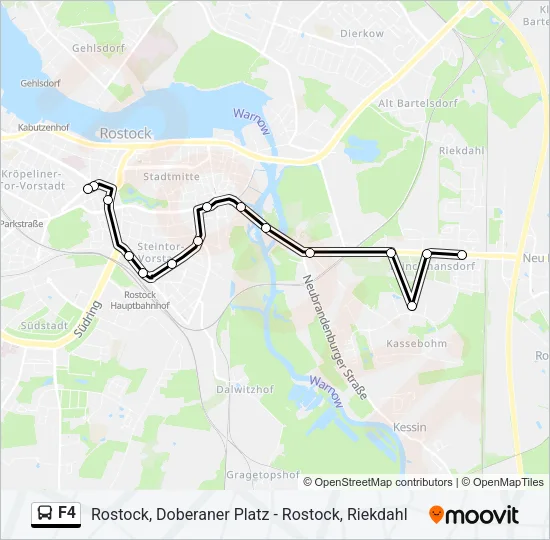F4 Bus Line Map