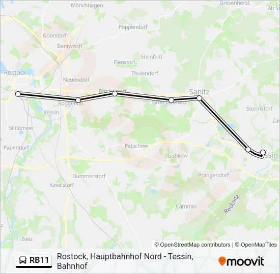 RB11 Bus Line Map