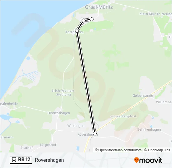 RB12 Bus Line Map