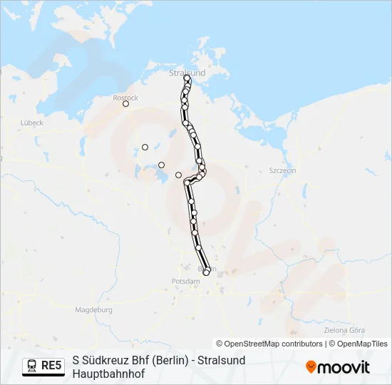 RE5 Train Line Map
