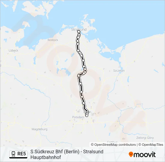 RE5 Train Line Map