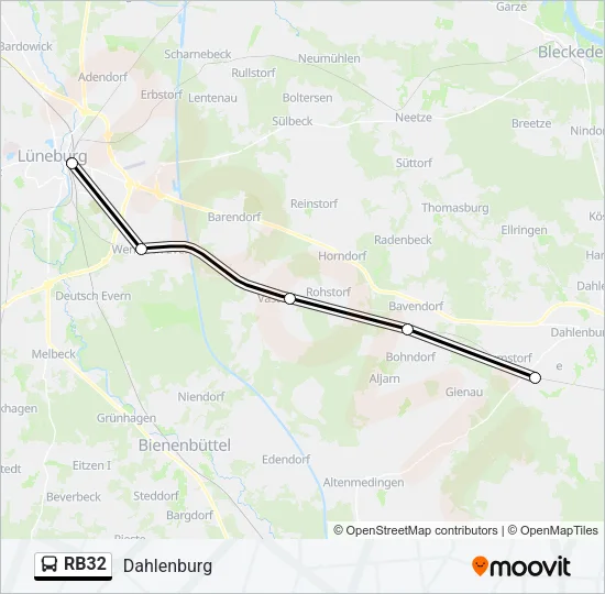 RB32 Bus Line Map