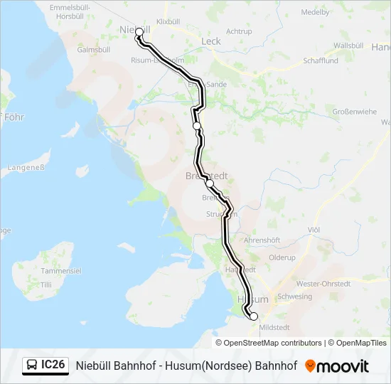 IC26 Bus Line Map