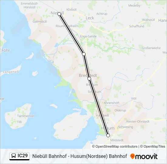IC29 Bus Line Map