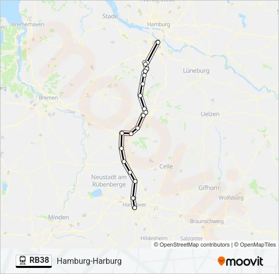 RB38 Train Line Map