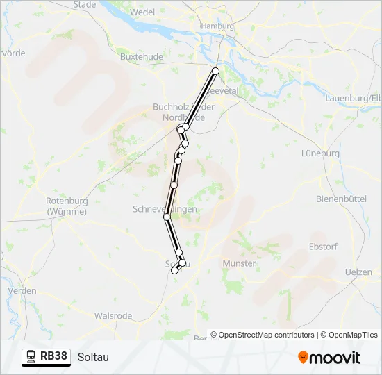 RB38 Train Line Map