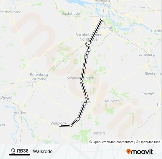 RB38 Train Line Map