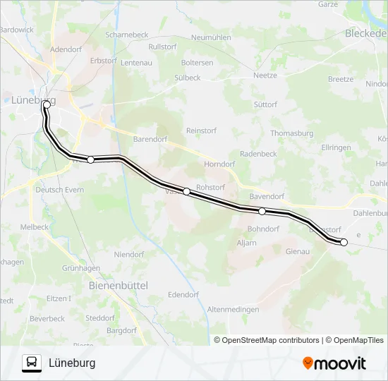 RB32-SEV Bus Line Map