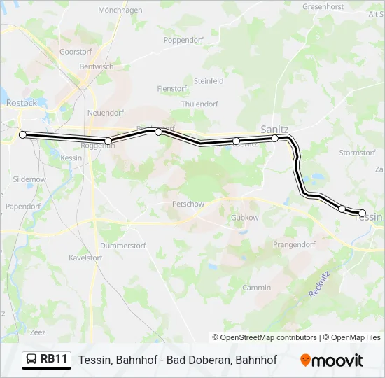 RB11 Bus Line Map