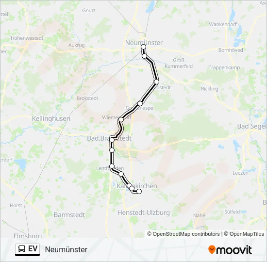 Автобус EV: карта маршрута