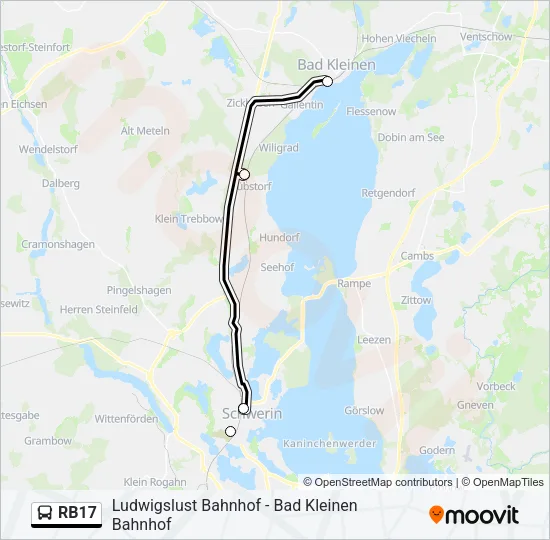 RB17 Bus Line Map