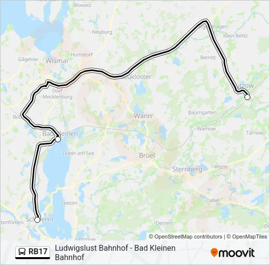 RB17 Bus Line Map
