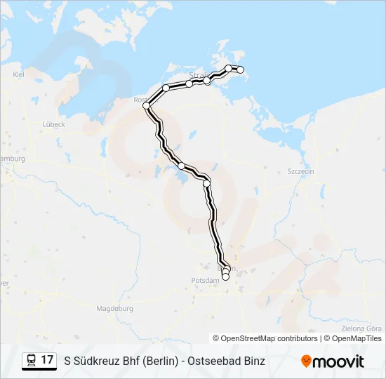 17 Train Line Map