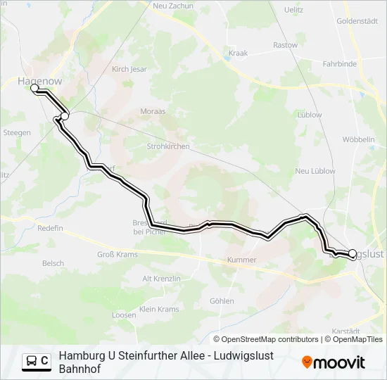 C Bus Line Map