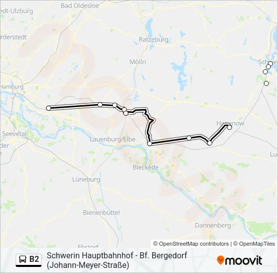 B2 Bus Line Map