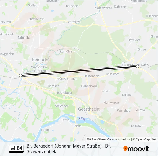 B4 Bus Line Map