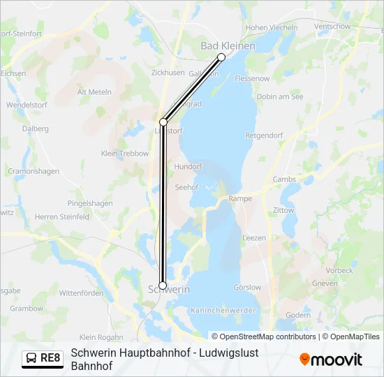 RE8 Bus Line Map