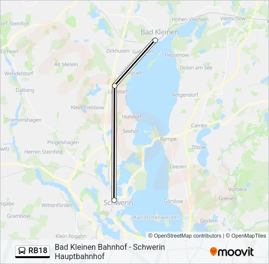 RB18 Bus Line Map