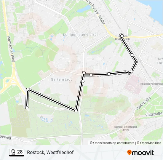 28 Train Line Map